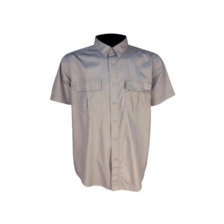 Camisa Cazadora Hunter Pampero Cemento M/Corta